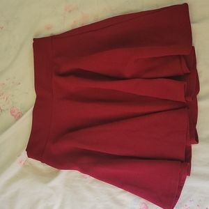 Women's Stretch High Waisted Flared Pleated Casual Skater Skirt